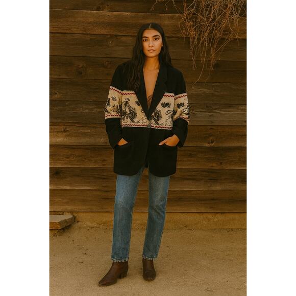 Maurizio Ramani Jackets & Blazers - Vintage Maurizio Ramani Wool Oversized Women’s Horse Western Jacket Blazer Large